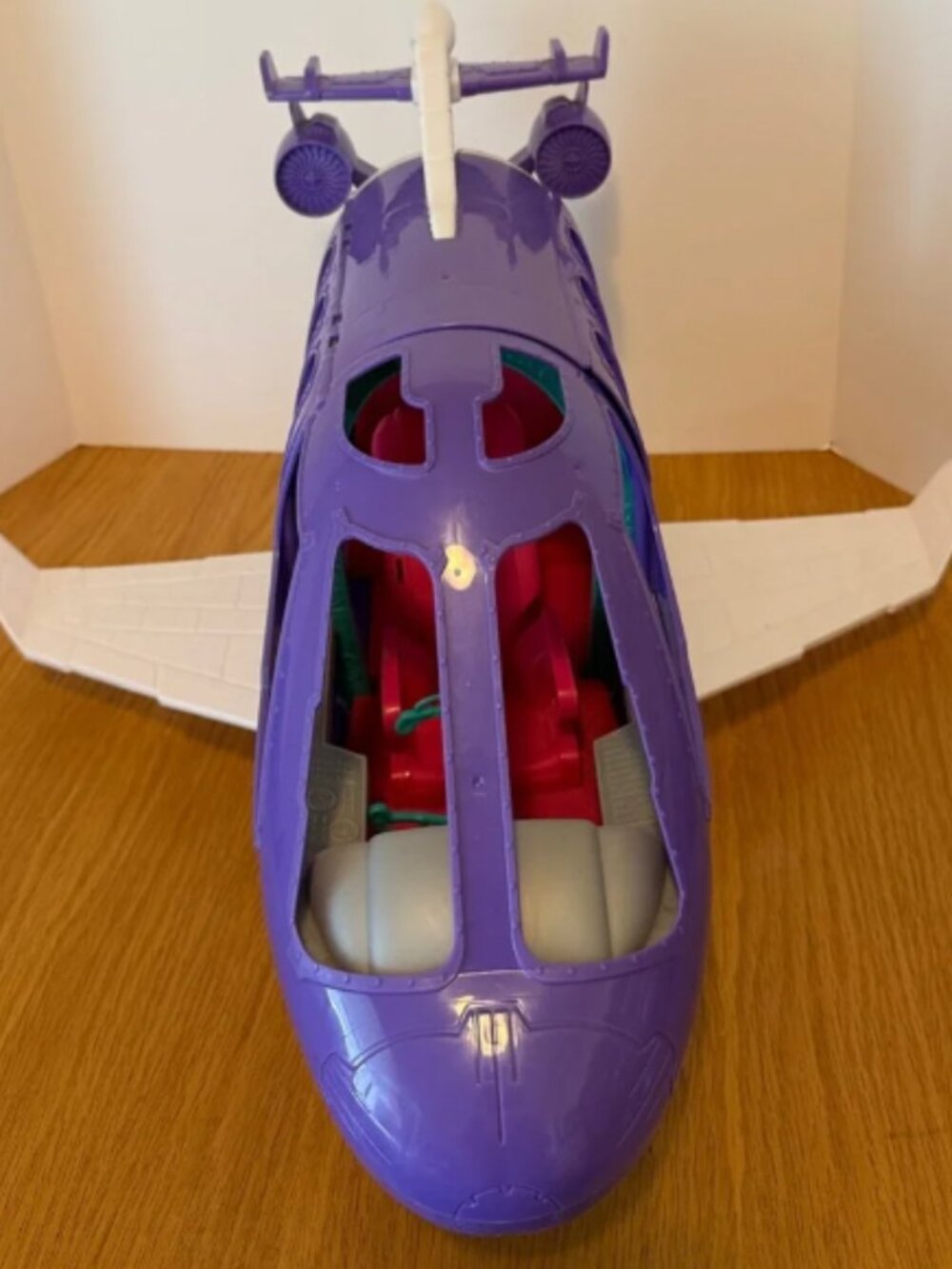 Purple and White Kids Play JetToy Flight Playset for Barbie sized dolls